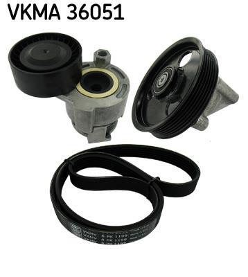 Kit de courroie d'accessoire (Courroie d’alternateur) SKF ref. VKMA 36051
